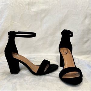Black Block Heels